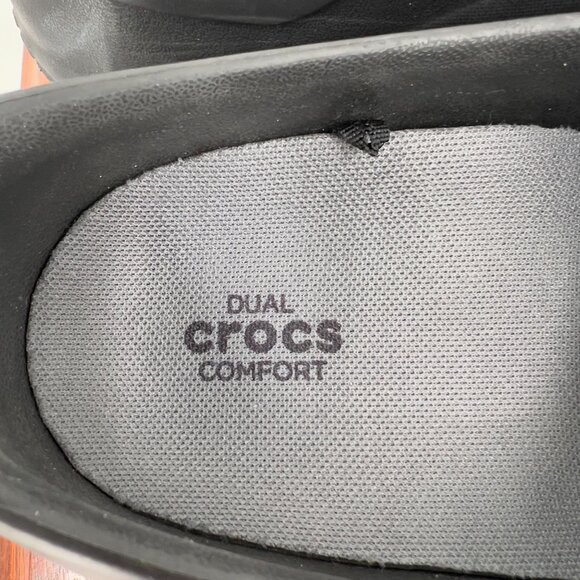 Crocs Women's 11 Black Work Clogs Slip-Resistant Dual Crocs Comfort - Picture 7 of 10